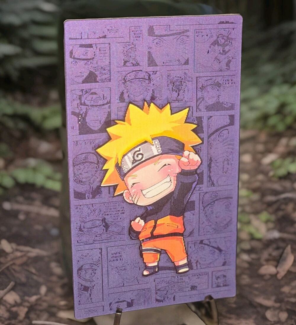 Naruto Uzumaki Comic Background 3D Motion Lenticular Car Decal Sticker Peeker
